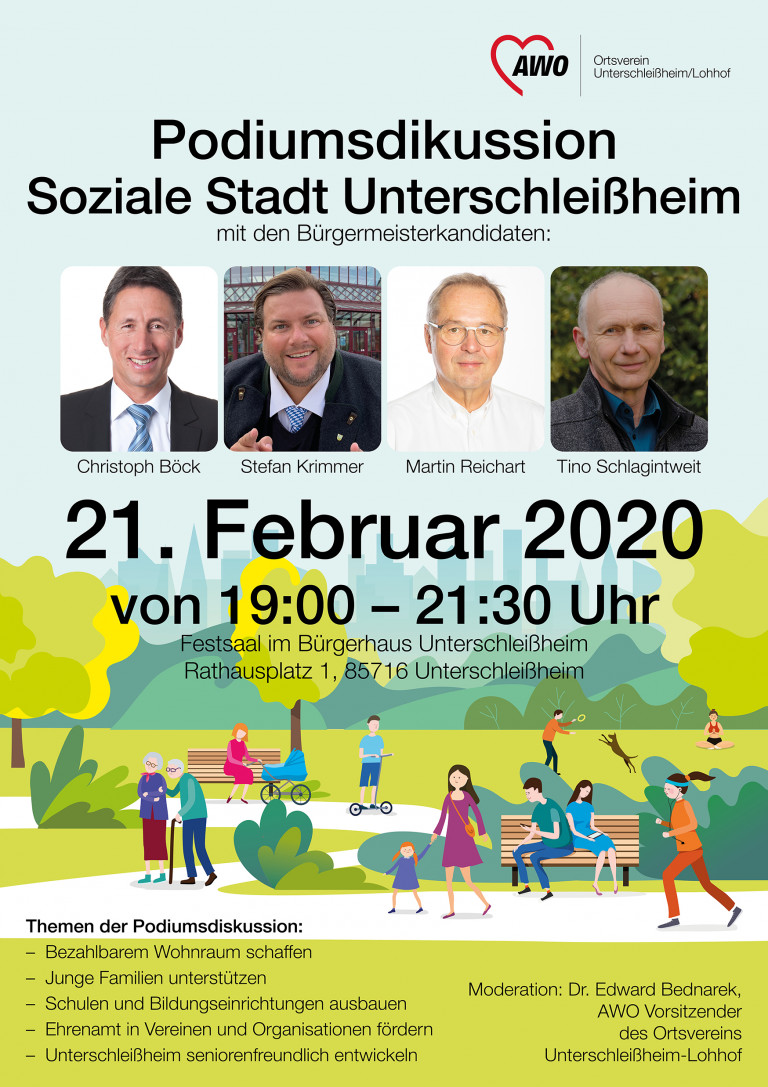 Plakat Podiumsdiskussion Februar 2020